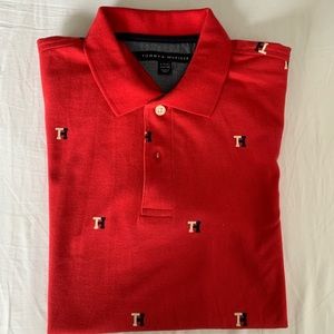 NWOT Red TH Tommy Hilfiger Boys polo shirt